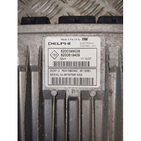 CALCULATEUR MOTEUR RENAULT MODUS PHASE 2 1.5DCI